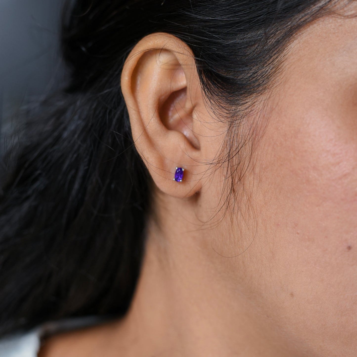 92.5 Sterling Silver Mini Crystal Studs – Perfect for Kids & Upper Lobe Piercing - TheMangoChutneyShop