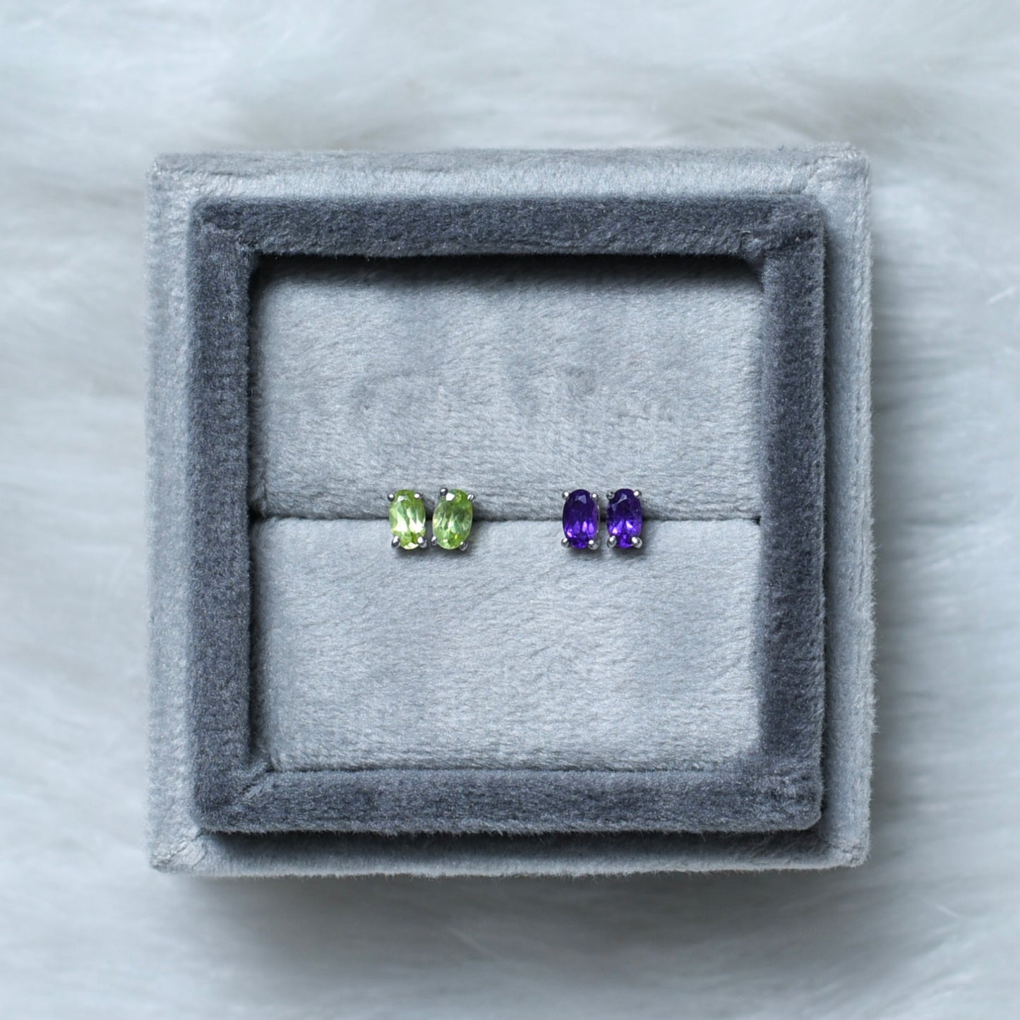 92.5 Sterling Silver Mini Crystal Studs – Perfect for Kids & Upper Lobe Piercing - TheMangoChutneyShop