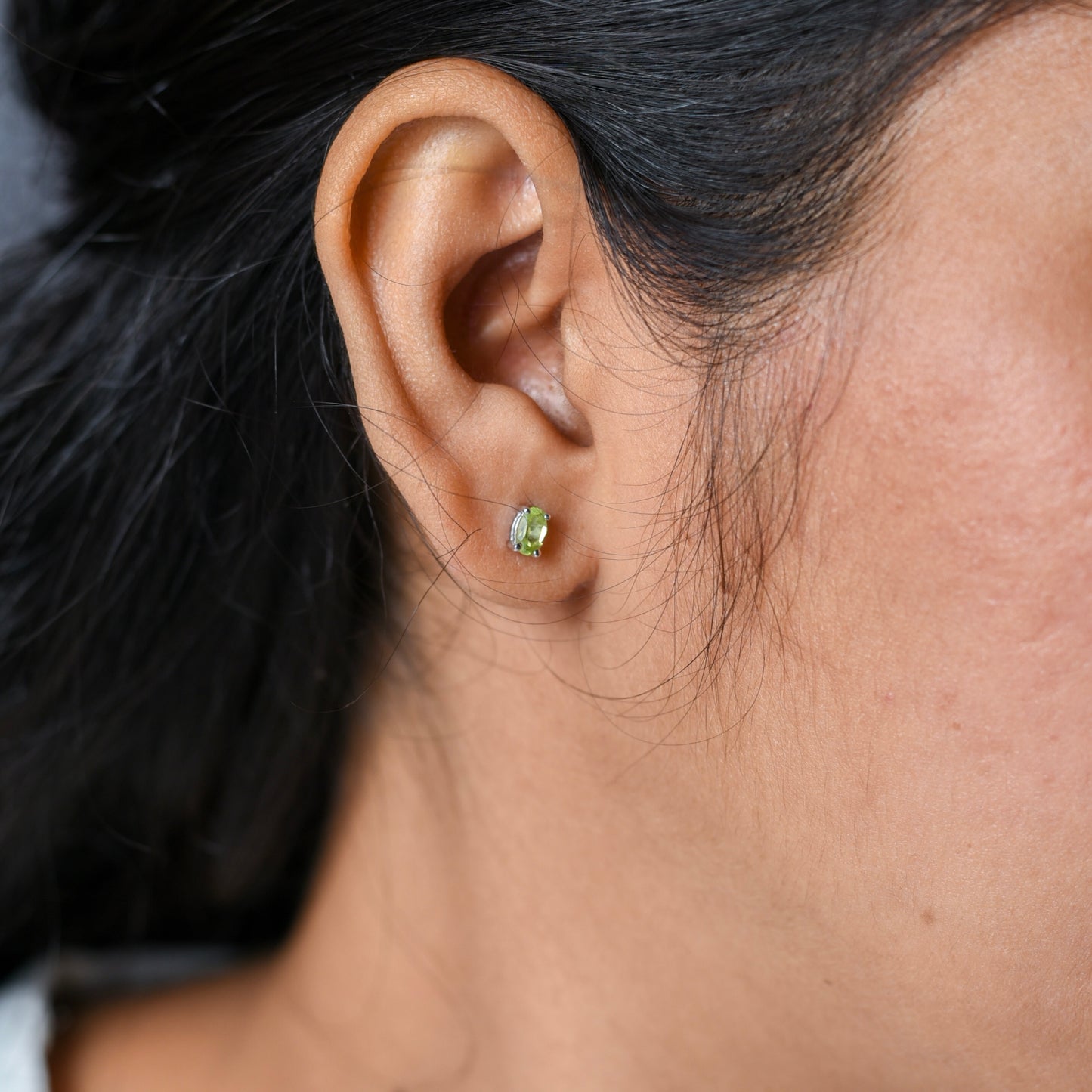 92.5 Sterling Silver Mini Crystal Studs β Perfect for Kids & Upper Lobe Piercing - TheMangoChutneyShop