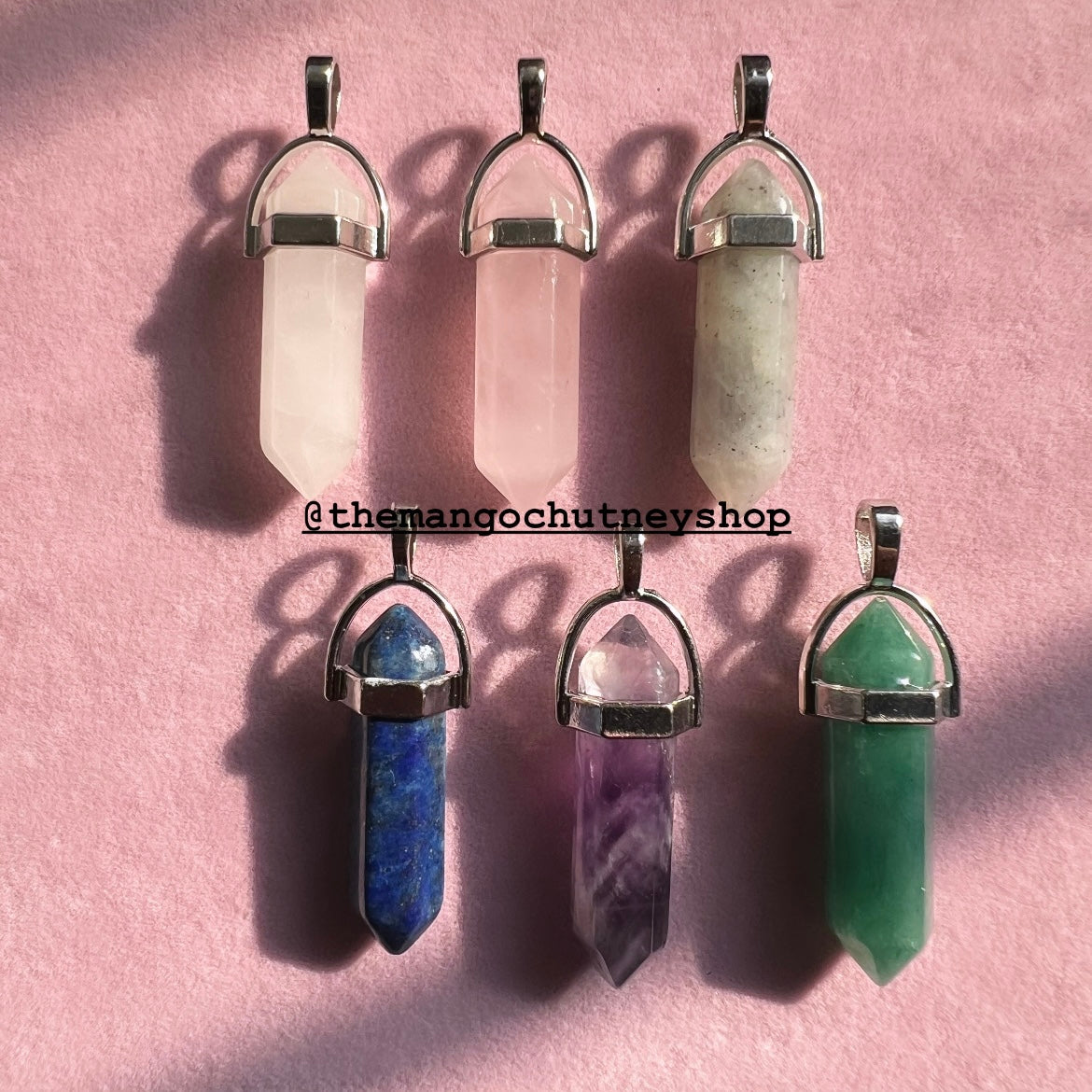 Crystal Pendants - Stainless Steel