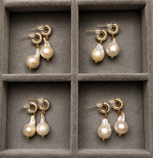 Baroque Cultured Pearl Earrings