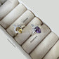 Crown + Pear Shaped 92.5 Sterling Silver Rings - Lab Certified & Adjustable