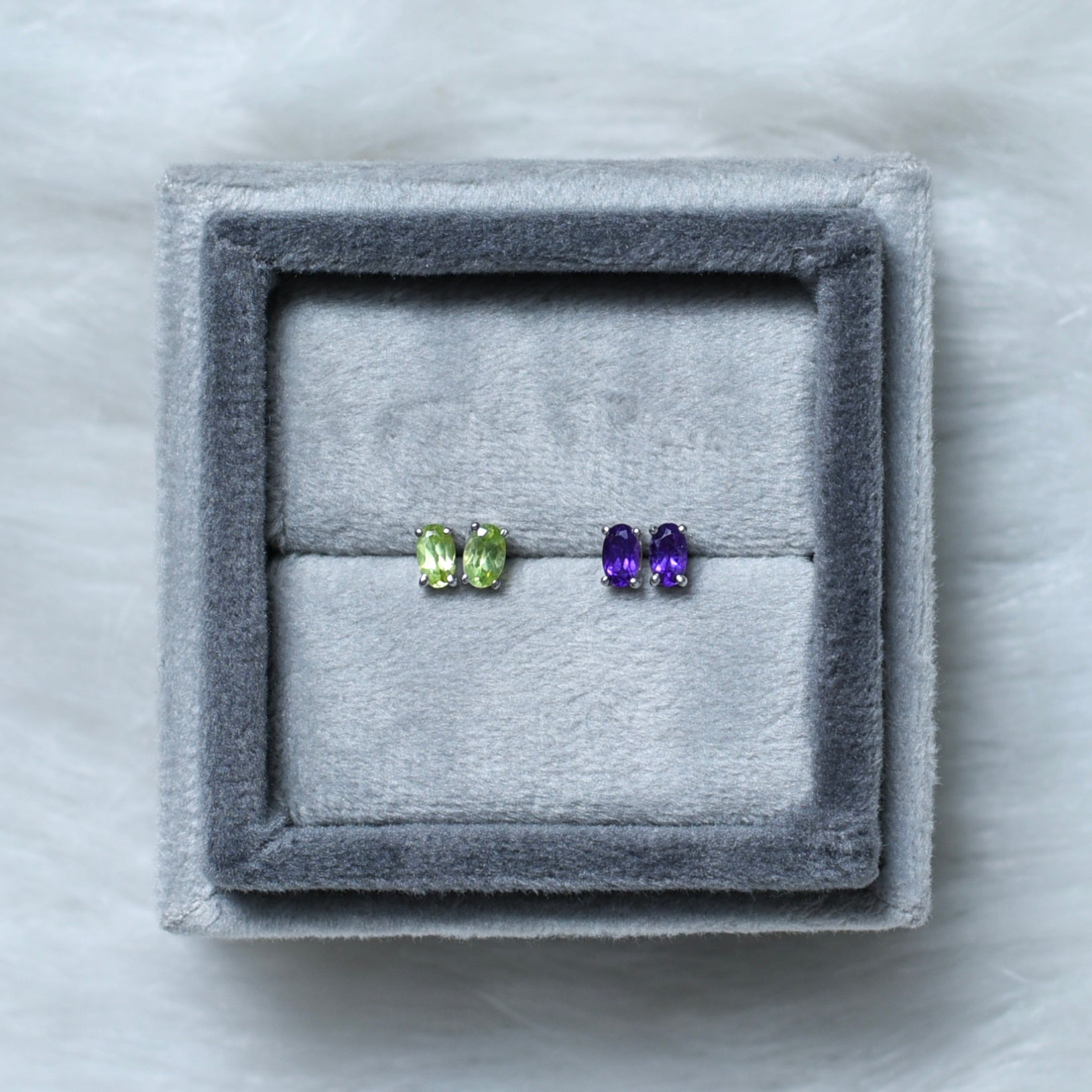 92.5 Sterling Silver Mini Crystal Studs – Perfect for Kids & Upper Lobe Piercing - TheMangoChutneyShop