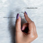 Round Shaped Natural Crystal Rings - 92.5 Sterling Silver Adjustable Size - TheMangoChutneyShop