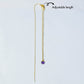 Mini Round Shape Adjustable Length Natural Crystal Stone Necklace - TheMangoChutneyShop