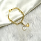 Chain Style Heart + Moon  Detachable Charm Bracelet - TheMangoChutneyShop