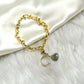 Chain Style Heart + Moon  Detachable Charm Bracelet - TheMangoChutneyShop