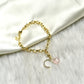 Chain Style Heart + Moon  Detachable Charm Bracelet - TheMangoChutneyShop