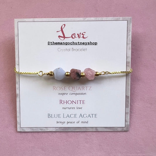Love Bracelet - Adjustable Size - TheMangoChutneyShop