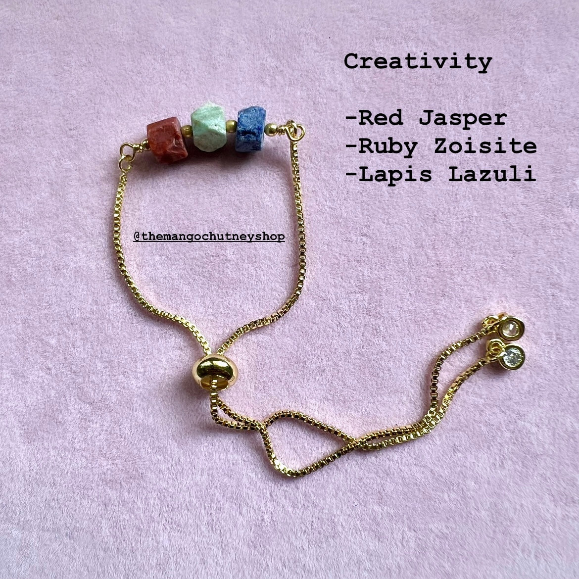 Raw Stone Crystal Bracelets - TheMangoChutneyShop
