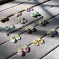 Birthstone Raw Stone Stud Earrings - TheMangoChutneyShop