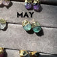 Birthstone Raw Stone Stud Earrings - TheMangoChutneyShop