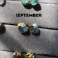 Birthstone Raw Stone Stud Earrings - TheMangoChutneyShop